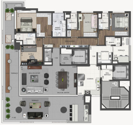Imagem Apartamento com 4 Quartos à Venda,  em Vila Nova Conceição - São Paulo