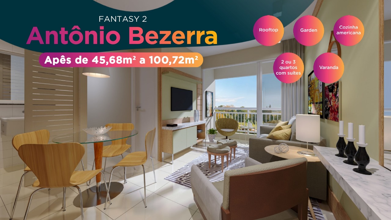 Imagem Apartamento com 2 Quartos à Venda, 45 m²em Antônio Bezerra - Fortaleza