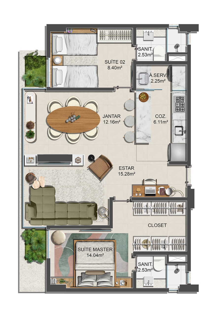 Imagem Apartamento com 1 Quarto à Venda, 38 m²em Graça - Salvador