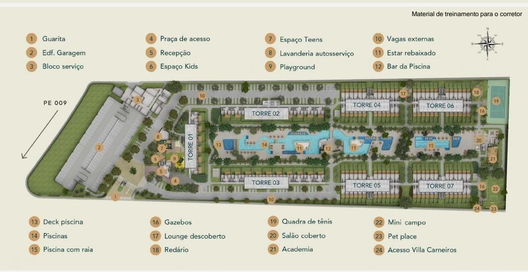 Studio com 1 Quarto à Venda, 25 m² em Praia dos Carneiros - Tamandaré