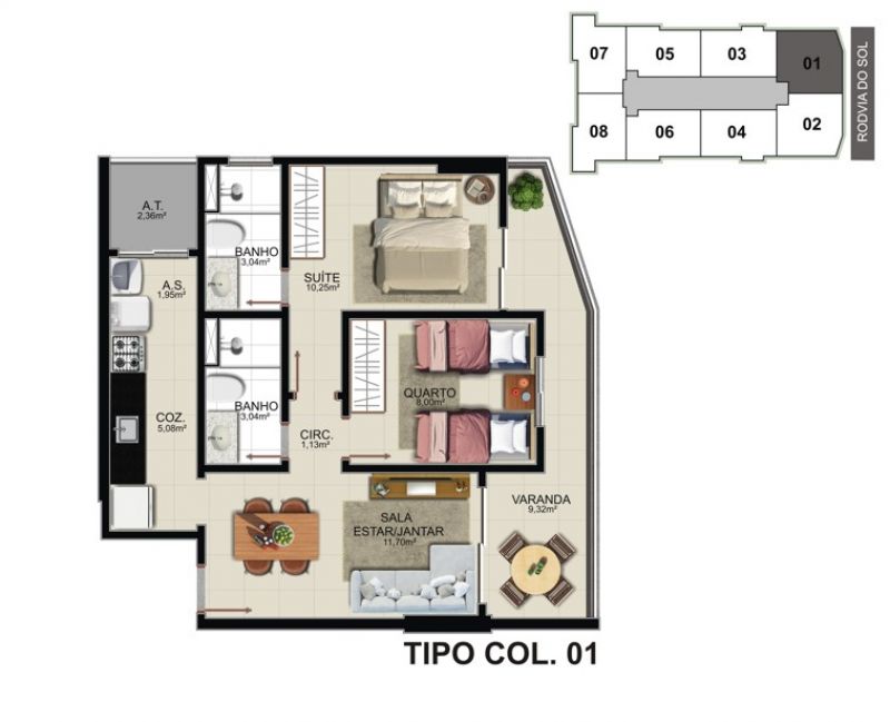 Imagem Apartamento com 2 Quartos à Venda, 65 m² em Praia de Itaparica - Vila Velha Imagem Apartamento com 2 Quartos à Venda, 65 m² em Praia de Itaparica - Vila Velha