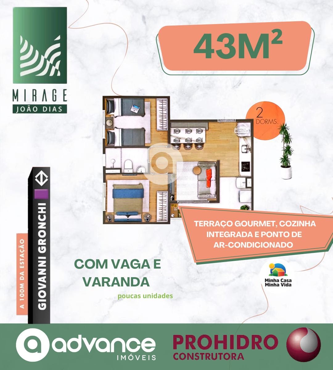 Imagem Apartamento com 2 Quartos à Venda, 34 m²em Jardim Mirante - São Paulo