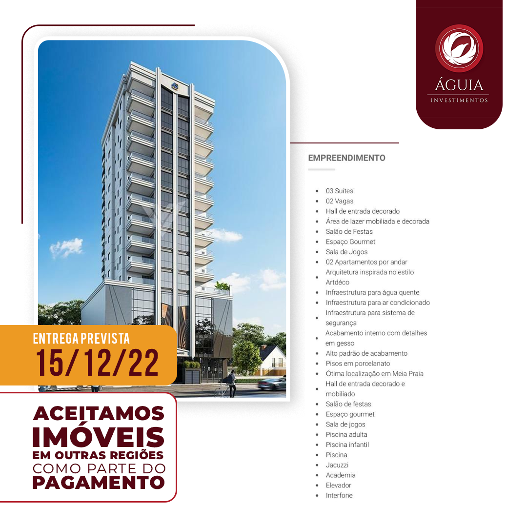 Imagem Apartamento com 3 Quartos à Venda, 92 m²em Meia Praia - Itapema Imagem Apartamento com 3 Quartos à Venda, 92 m²em Meia Praia - Itapema
