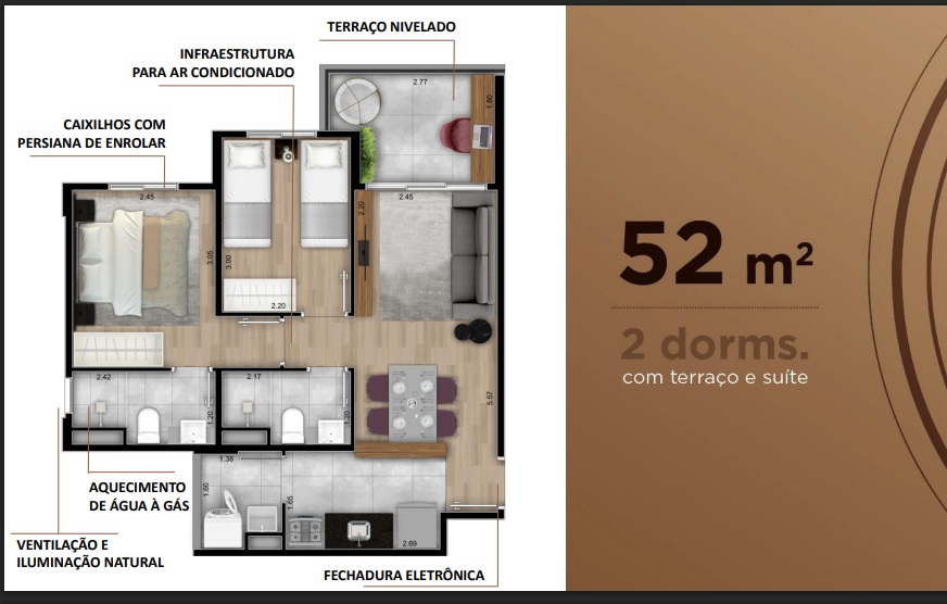 Imagem Apartamento com 2 Quartos à Venda, 52 m² em Parque da Vila Prudente - São Paulo