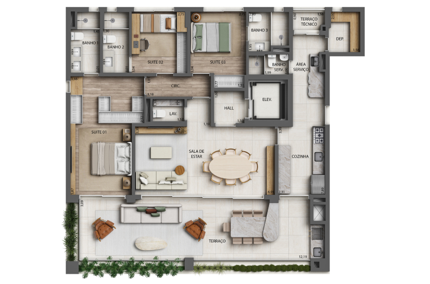 Imagem Apartamento com 3 Quartos à Venda, 172 m²em Indianópolis - São Paulo Imagem Apartamento com 3 Quartos à Venda, 172 m²em Indianópolis - São Paulo