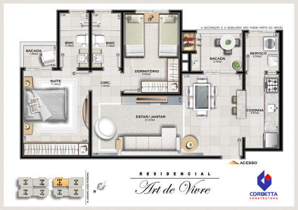 Imagem Apartamento com 3 Quartos à Venda, 80 m²em Centro - Araranguá Imagem Apartamento com 3 Quartos à Venda, 80 m²em Centro - Araranguá