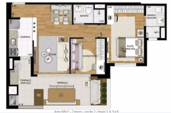Imagem Apartamento com 2 Quartos à Venda, 68 m² em Chácara Inglesa - São Paulo
