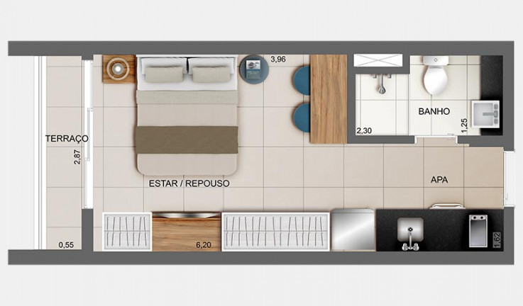 Imagem Apartamento com 1 Quarto à Venda, 51 m² em Indianópolis - São Paulo