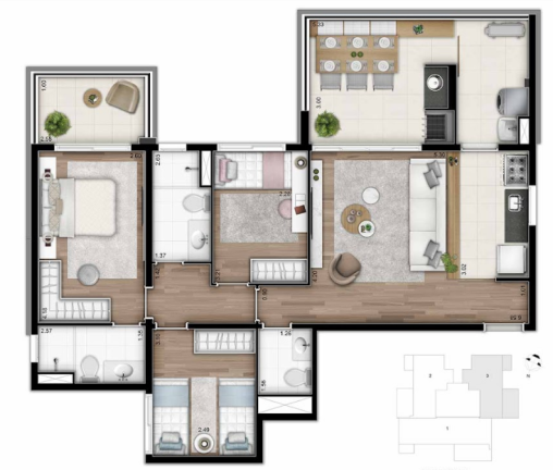 Imagem Apartamento com 3 Quartos à Venda,  em Bosque da Saúde - São Paulo