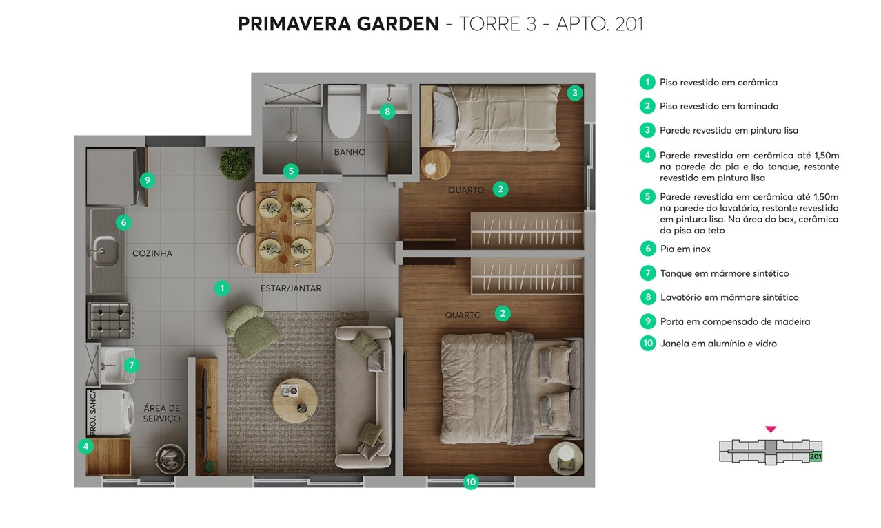 Imagem Apartamento com 2 Quartos à Venda, 41 m² em Jardim Primavera - Duque de Caxias Imagem Apartamento com 2 Quartos à Venda, 41 m² em Jardim Primavera - Duque de Caxias