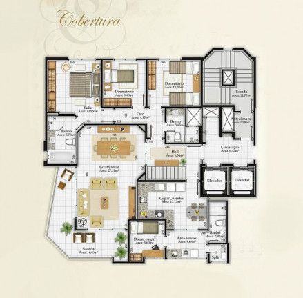Imagem Apartamento com 3 Quartos à Venda, 144 m² em Comerciário - Criciúma