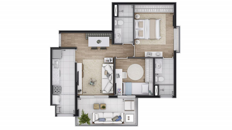 Imagem Apartamento com 2 Quartos à Venda, 64 m² em Vila Guarani (Z Sul) - São Paulo