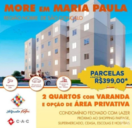 Imagem Apartamento com 2 Quartos à Venda, 45 m² em Maria Paula - São Gonçalo Imagem Apartamento com 2 Quartos à Venda, 45 m² em Maria Paula - São Gonçalo