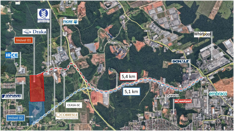 Imagem Terreno à Venda, 192.404 m² em Pirabeiraba (Pirabeiraba) - Joinville Imagem Terreno à Venda, 192.404 m² em Pirabeiraba (Pirabeiraba) - Joinville