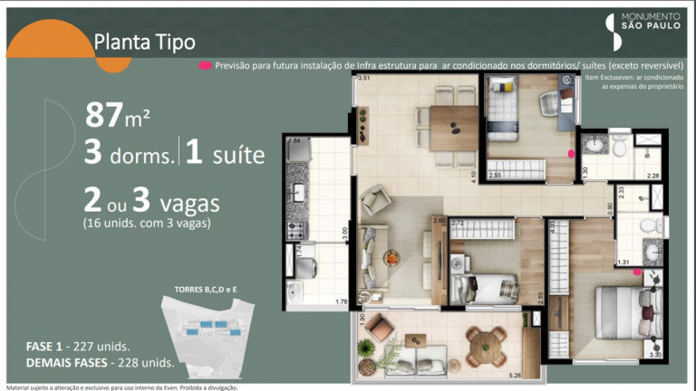 Imagem Apartamento com 2 Quartos à Venda, 69 m² em Jardim Caboré - São Paulo