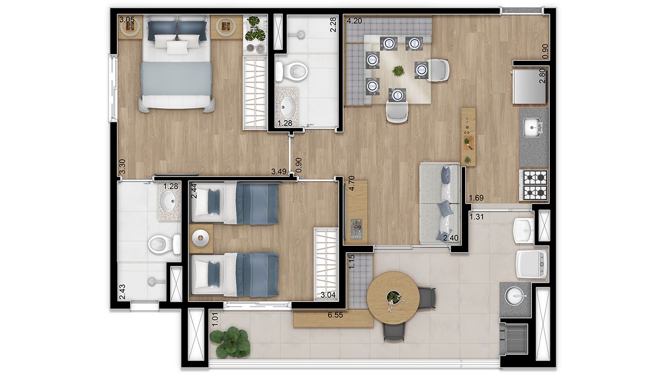 Imagem Apartamento com 2 Quartos à Venda, 62 m²em Vila Ipojuca - São Paulo