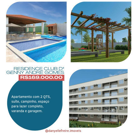 Apartamento com 2 Quartos à Venda,  em Dois Carneiros - Jaboatão dos Guararapes