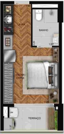 Imagem Studio com 1 Quarto à Venda, 28 m² em Parada Inglesa - São Paulo