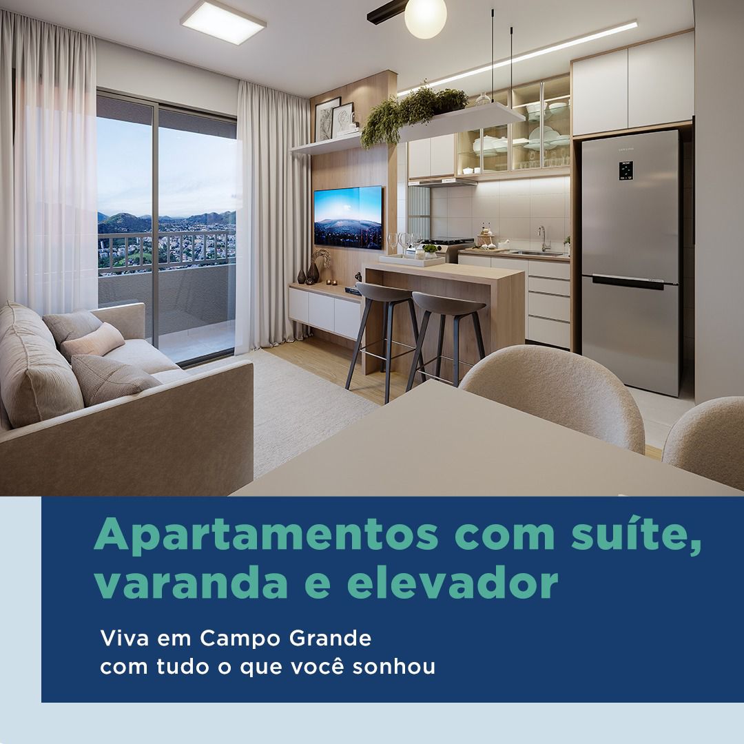 Imagem Apartamento com 2 Quartos à Venda, 52 m² em Campo Grande - Rio de Janeiro