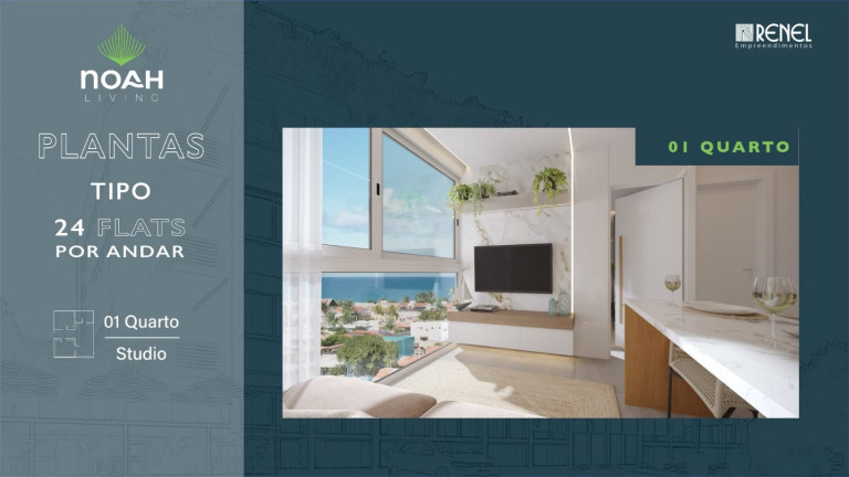 Imagem Apartamento com 1 Quarto à Venda, 21 m² em Praia do Cupe - Ipojuca