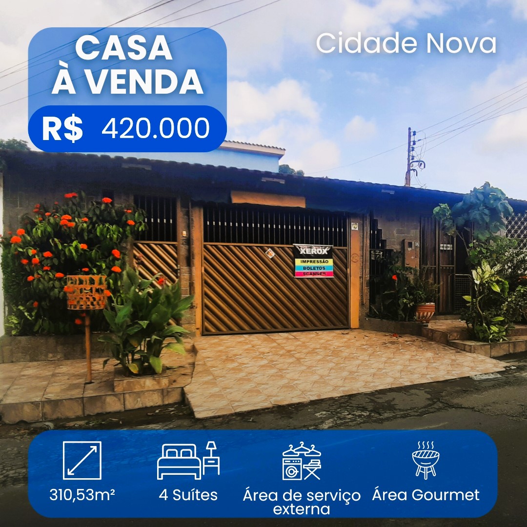 Casa com 4 Quartos à Venda, 254 m²em Novo Aleixo - Manaus