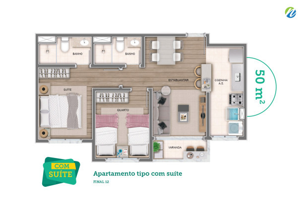 Imagem Apartamento com 2 Quartos à Venda, em Campo Grande - Rio de Janeiro Imagem Apartamento com 2 Quartos à Venda, em Campo Grande - Rio de Janeiro