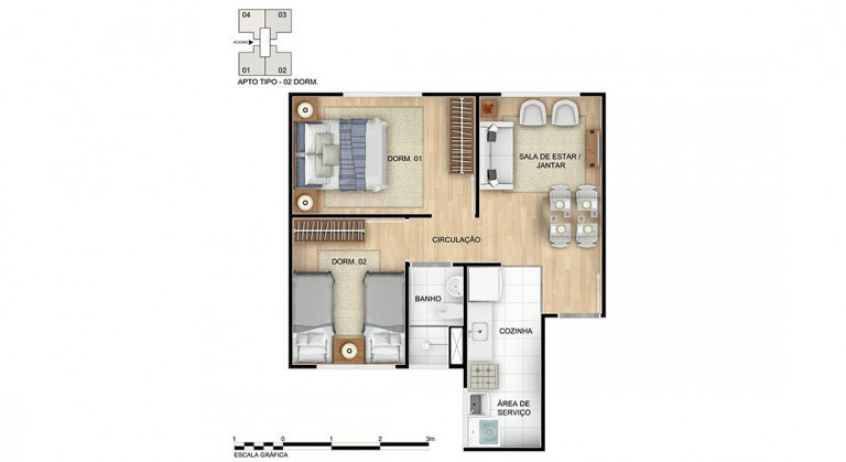 Imagem Apartamento com 2 Quartos à Venda, 38 m² em Campo de Santana - Curitiba Imagem Apartamento com 2 Quartos à Venda, 38 m² em Campo de Santana - Curitiba
