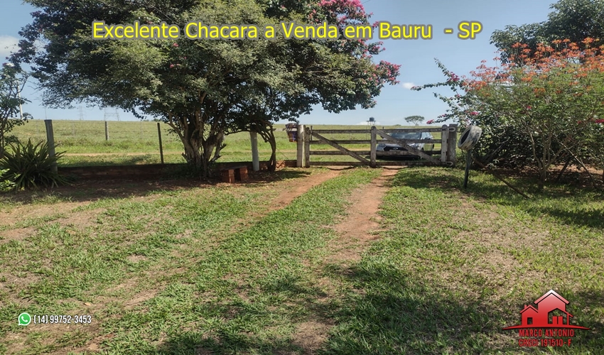 Imagem Chácara com 3 Quartos à Venda, 24 m² em BAIRRO GABIROBA - BAURU