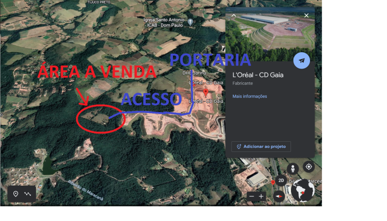Terreno à Venda, 169.400 m² em Ponte Alta - Jarinu
