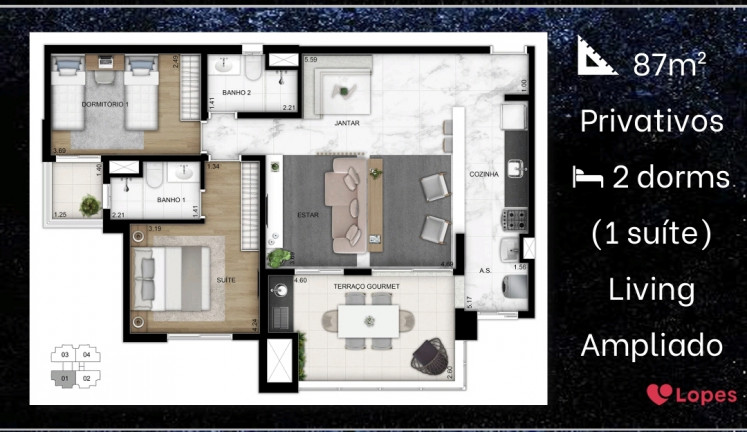 Imagem Apartamento com 3 Quartos à Venda, 87 m² em Vila Bastos - Santo André Imagem Apartamento com 3 Quartos à Venda, 87 m² em Vila Bastos - Santo André
