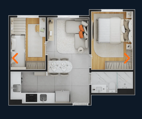 Imagem Apartamento com 2 Quartos à Venda, 44 m² em Caxangá - Suzano