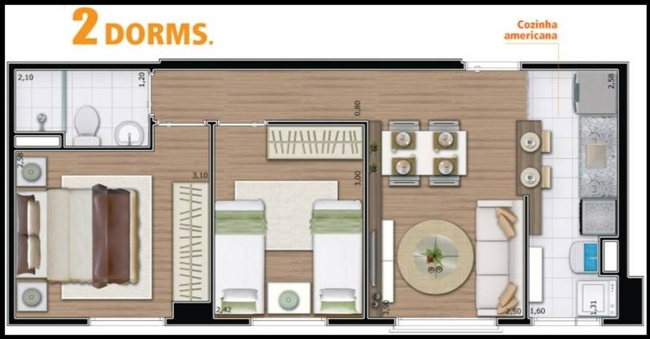 Imagem Apartamento com 2 Quartos à Venda, 43 m² em Canhema - Diadema Imagem Apartamento com 2 Quartos à Venda, 43 m² em Canhema - Diadema