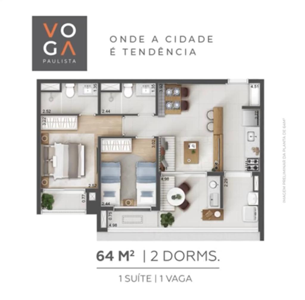 Imagem Apartamento com 3 Quartos à Venda, 85 m²em Bela Vista - São Paulo