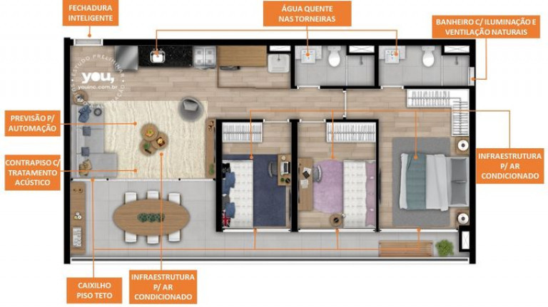 Apartamento com 3 Quartos à Venda, 83 m² em Sumarezinho - São Paulo