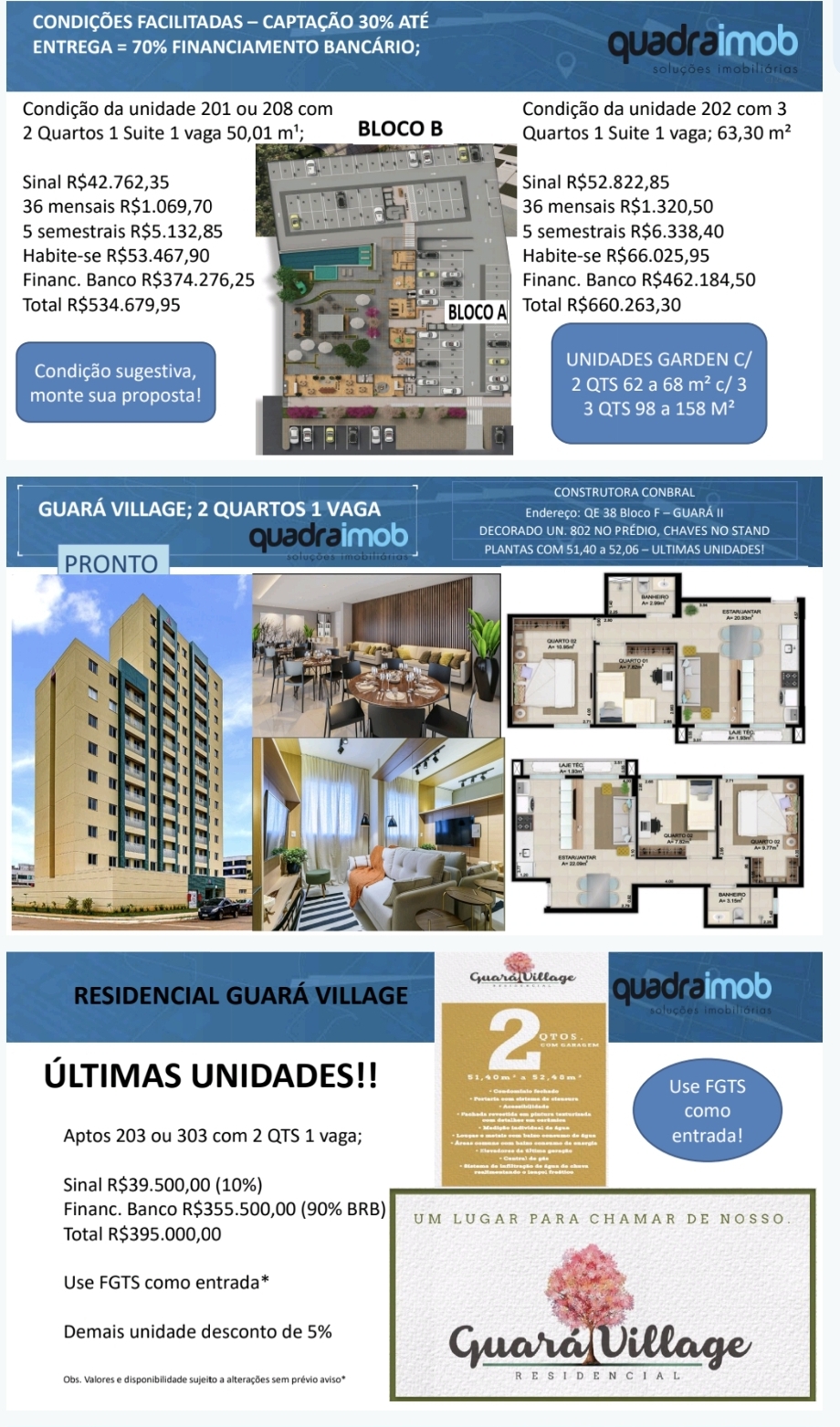 Imagem Apartamento com 1 Quarto à Venda, 30 m²em Sul (Águas Claras) - Brasília