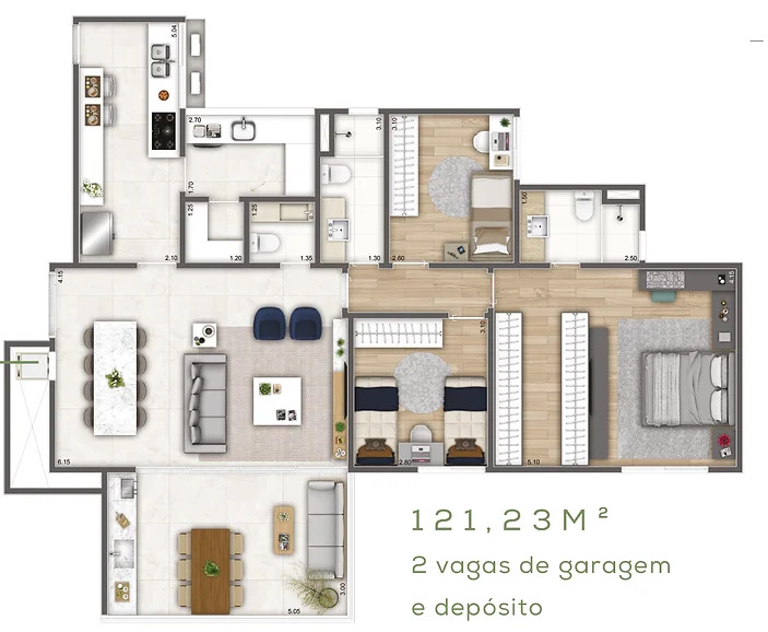 Imagem Apartamento com 3 Quartos à Venda, 121 m² em Vila Sofia - São Paulo Imagem Apartamento com 3 Quartos à Venda, 121 m² em Vila Sofia - São Paulo
