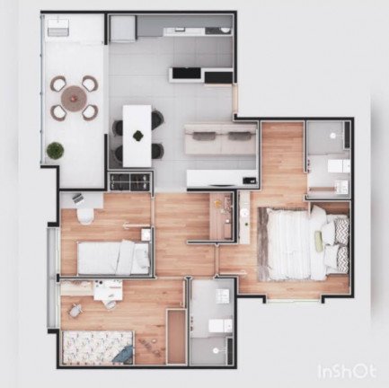 Imagem Apartamento com 3 Quartos à Venda, 71 m² em Centro - Mogi das Cruzes
