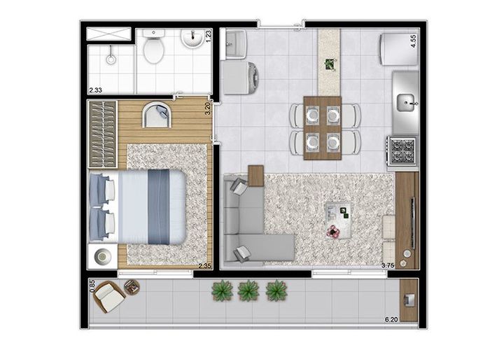 Imagem Apartamento com 1 Quarto à Venda, 37 m² em Vila Penteado - São Paulo