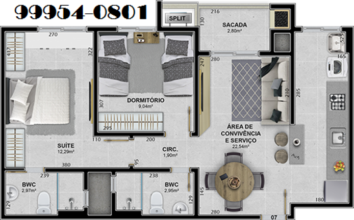 Imagem Apartamento com 2 Quartos à Venda, 66 m² em Presidente Vargas - Içara Imagem Apartamento com 2 Quartos à Venda, 66 m² em Presidente Vargas - Içara
