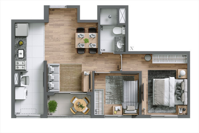 Imagem Apartamento com 2 Quartos à Venda,  em Americanópolis - São Paulo