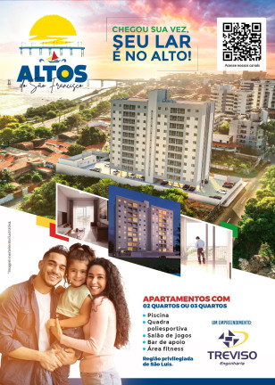 Imagem Apartamento com 3 Quartos à Venda, 67 m² em São Francisco - São Luís