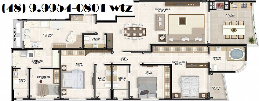 Imagem Apartamento com 3 Quartos à Venda, 177 m²em Centro Icara - Içara Imagem Apartamento com 3 Quartos à Venda, 177 m²em Centro Icara - Içara