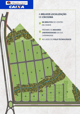 Imagem Terreno à Venda ou Locação, 360 m²em Universitário - Criciúma Imagem Terreno à Venda ou Locação, 360 m²em Universitário - Criciúma