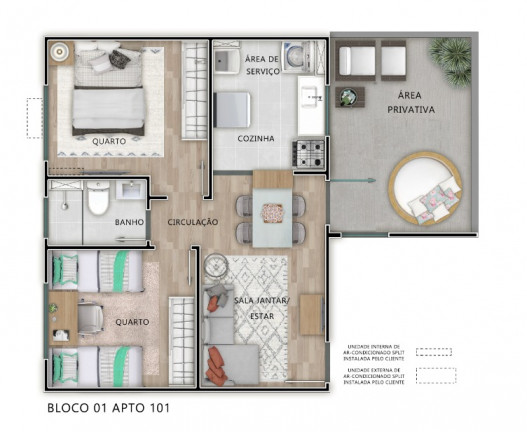 Imagem Apartamento com 2 Quartos à Venda, 43 m² em Vila São Paulo - Mogi das Cruzes