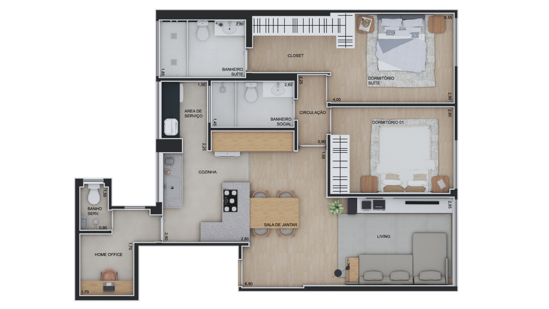 Imagem Apartamento com 2 Quartos à Venda, 91 m²em Vila Nova Conceição - São Paulo