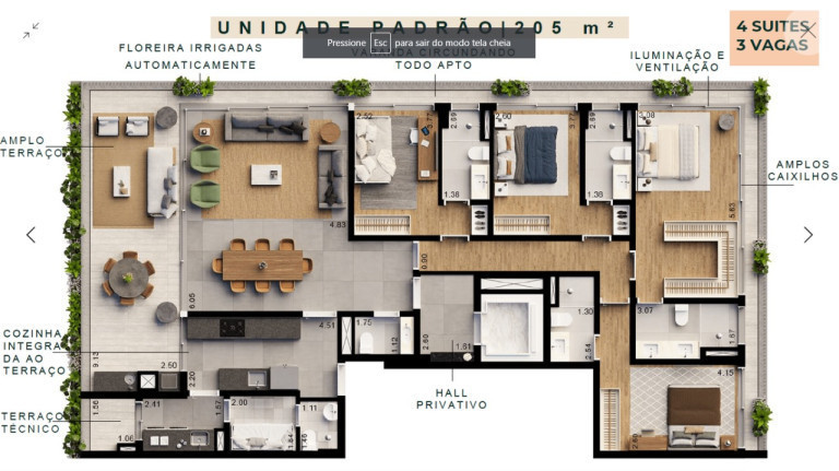 Imagem Apartamento com 4 Quartos à Venda, 205 m²em Vila Ida - São Paulo