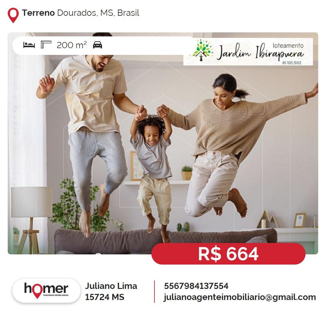 Imagem Terreno à Venda, 200 m²em Jardim Ibirapuera - Dourados Imagem Terreno à Venda, 200 m²em Jardim Ibirapuera - Dourados