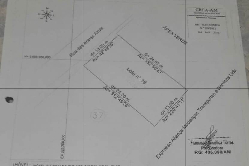 Imagem Terreno à Venda, 312 m²em Ponta Negra - Manaus