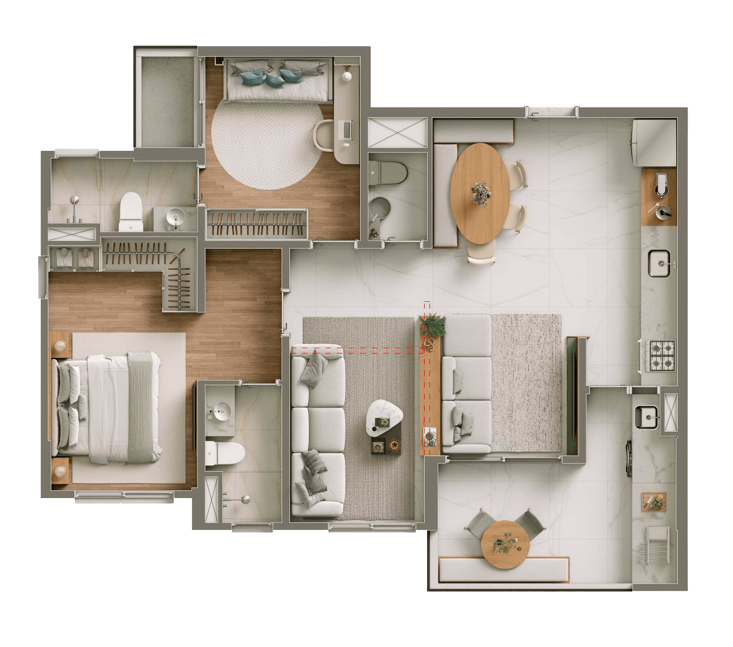 Imagem Apartamento com 3 Quartos à Venda, 84 m²em Aldeia - Barueri