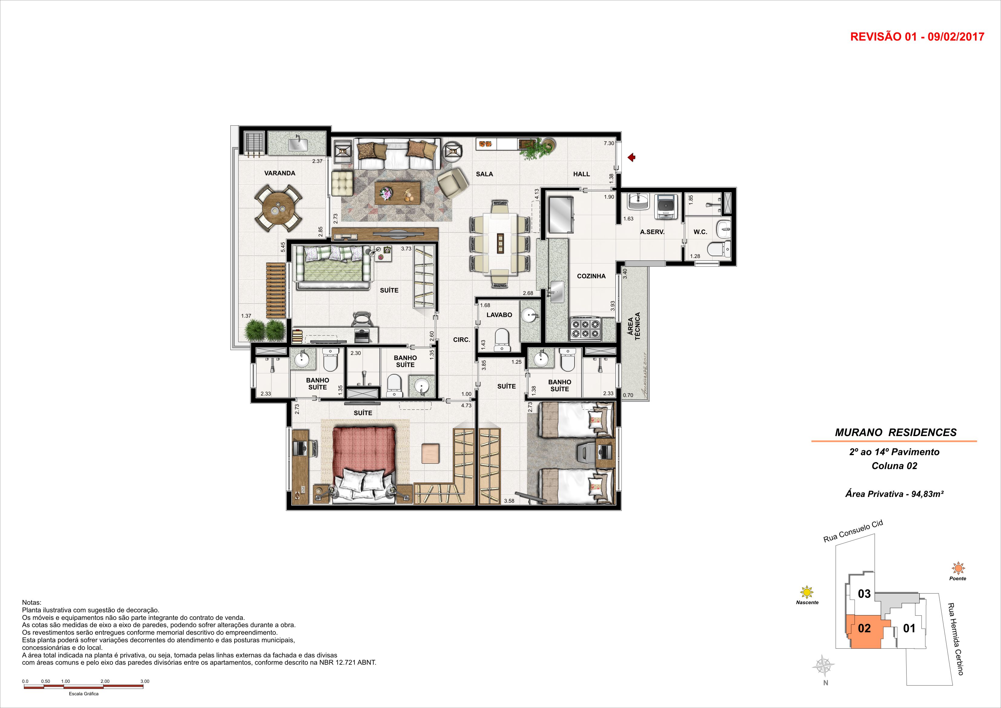 Imagem Apartamento com 3 Quartos à Venda, 96 m²em Alvarez - Nova Iguaçu